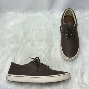 Sperry Topsider Cutter Brown Leather Lace Up Boat Shoes Sz 11